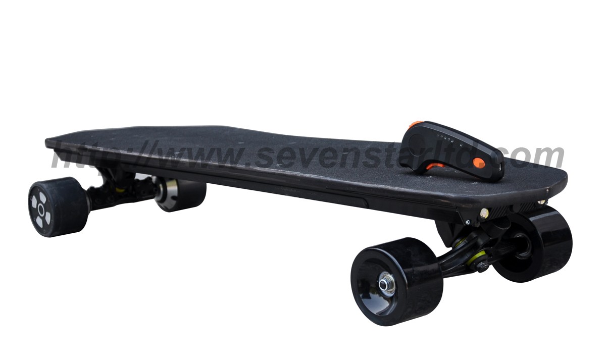 Dual-motor Three-speed-mode Electric Skateboard with Atmosphere Lights and Headlights