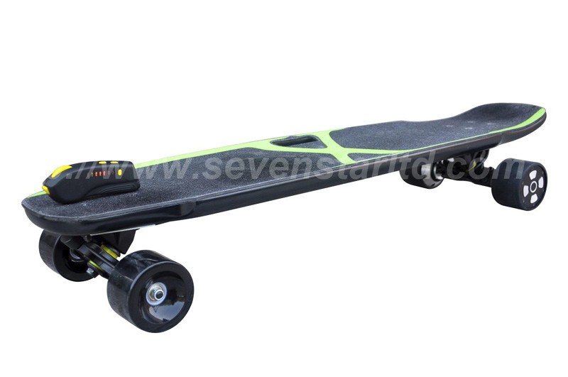 Electric Skateboard with Brake Taillights and Headlights